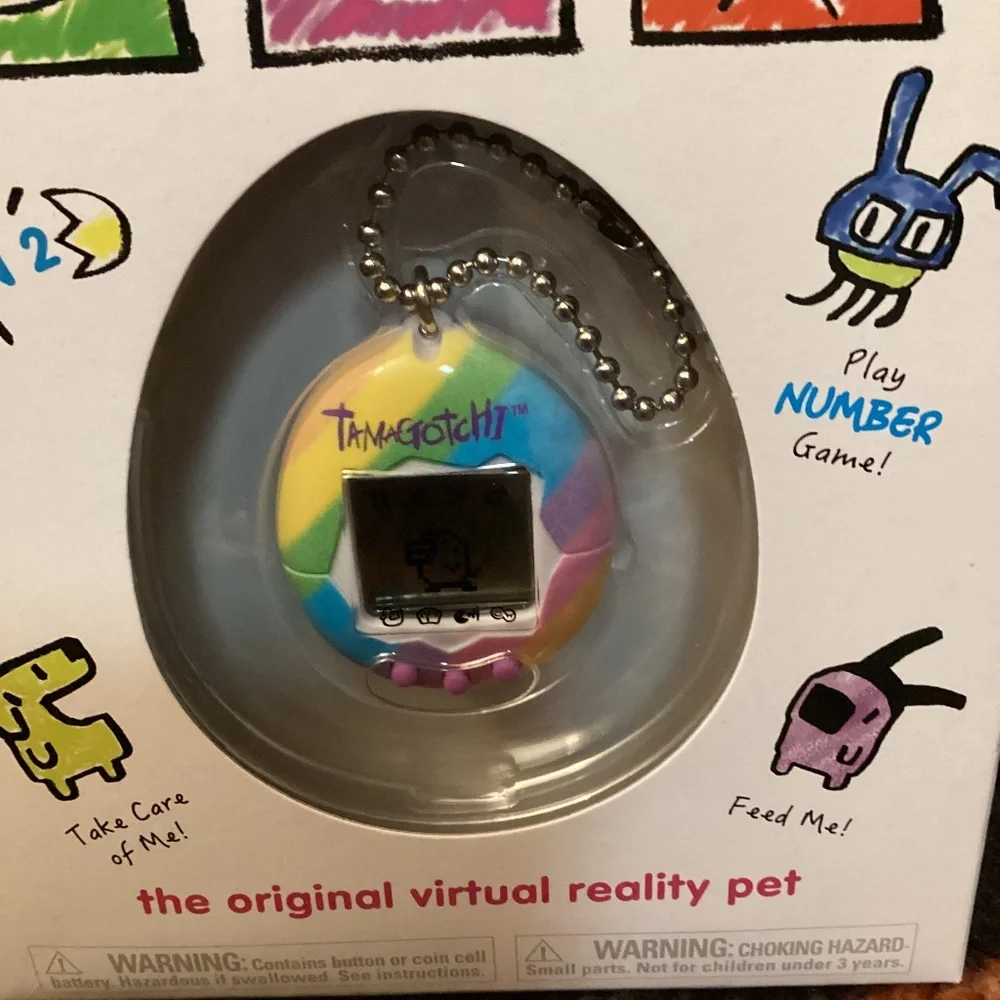 🌈 Bandai TAMAGOTCHI Gen 2 The Original Virtual Reality Pet RAINBOW #42878 🌈